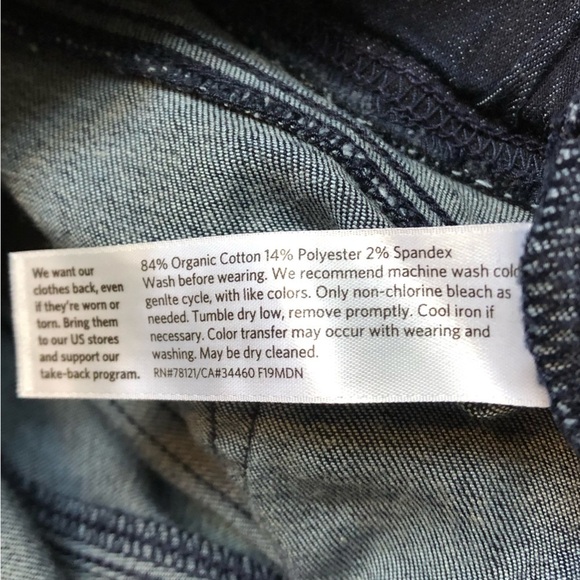 Eileen Fisher Dark Denim Pull-On Jeggings Women’s Size M - Picture 10 of 11